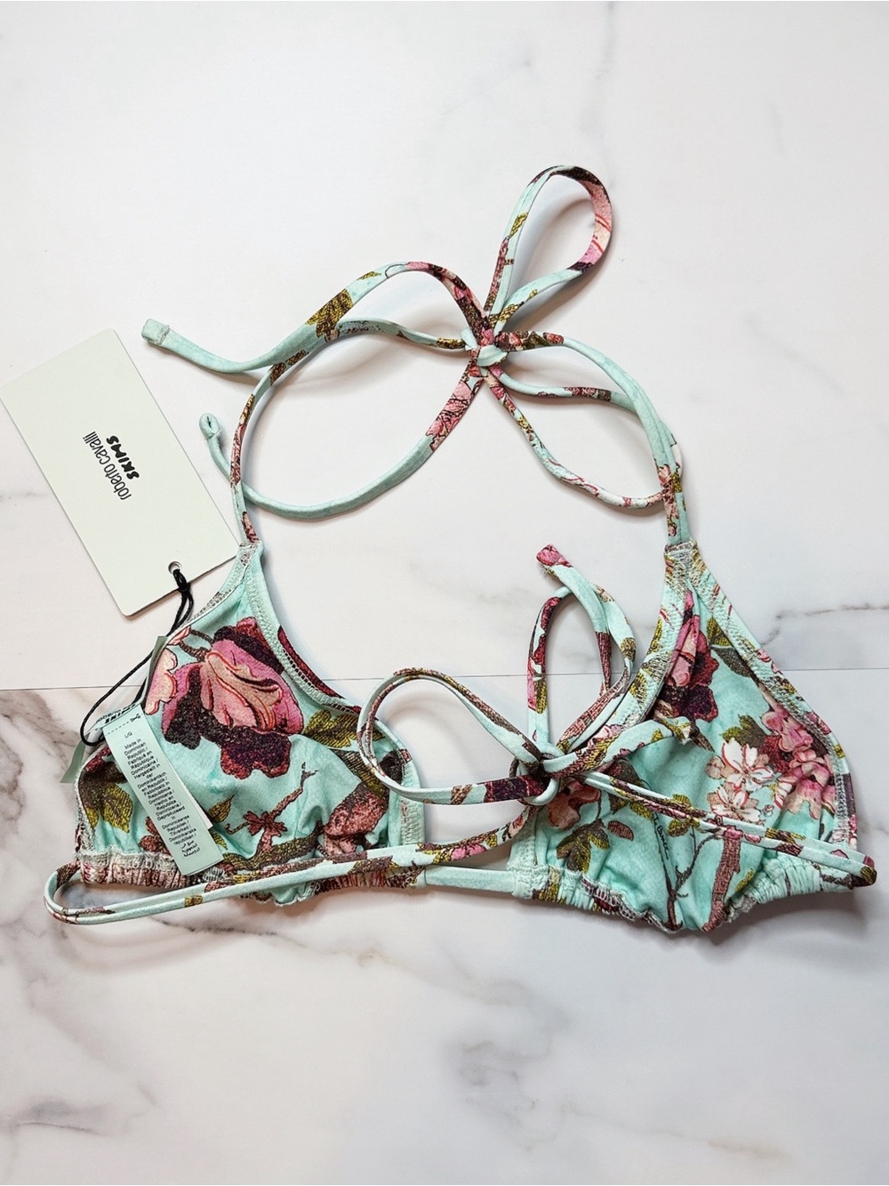 NWT Skims x Roberto Cavalli Triangle Bikini Top - Picture 4 of 5